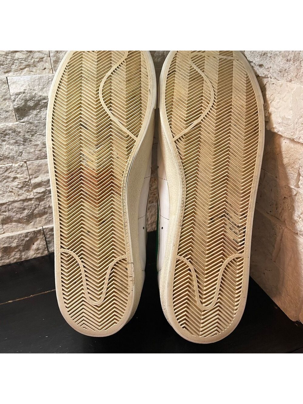 Nike Blazer '77 Vintage Low Pine Green Men's Size 14 White Leather Sneaker - Picture 5 of 5